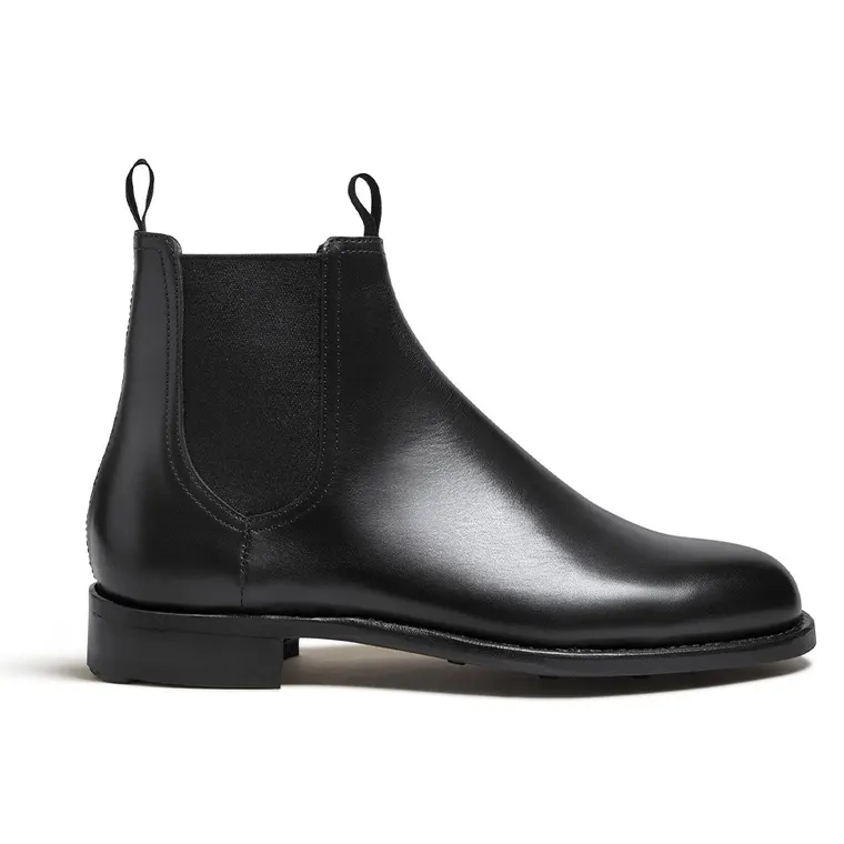 Height Increasing Boots - Handcrafted Black Leather Chelsea Boots for Men 7CM / 2.76 Inches