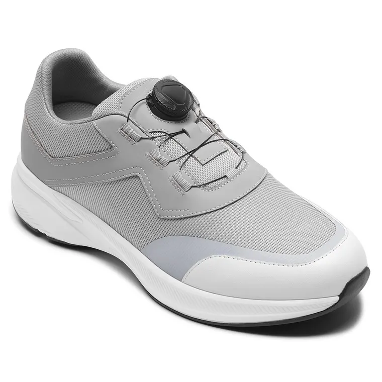 Casual Men’s Elevator Sneakers | Breathable Lightweight Grey Mesh Sneakers 7CM / 2.76 Inches