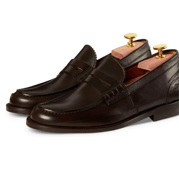 height increasing formal shoes - mens shoes that make you taller - vintage handmade penny loafers 6 CM / 2.36 Inches (No Shoe Last)