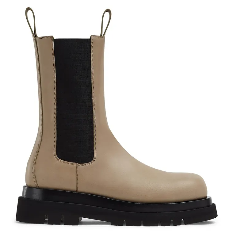 women's elevator shoes-Cane sugar high heel boots for women - leather Chelsea boots 7CM / 2.76 Inches