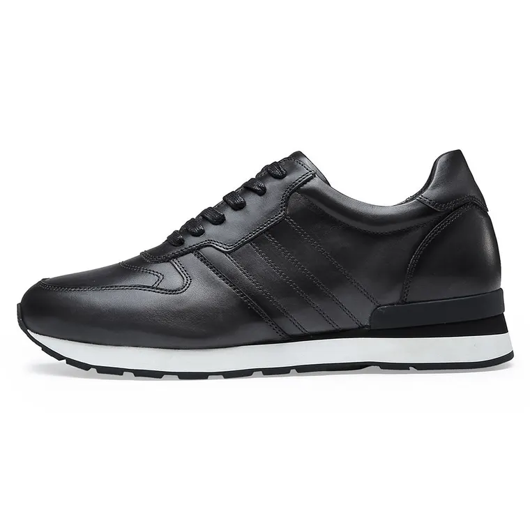 CHAMARIPA elevator shoes for men business shoes to make you taller casual leather shoes 8CM / 3.15 inches taller