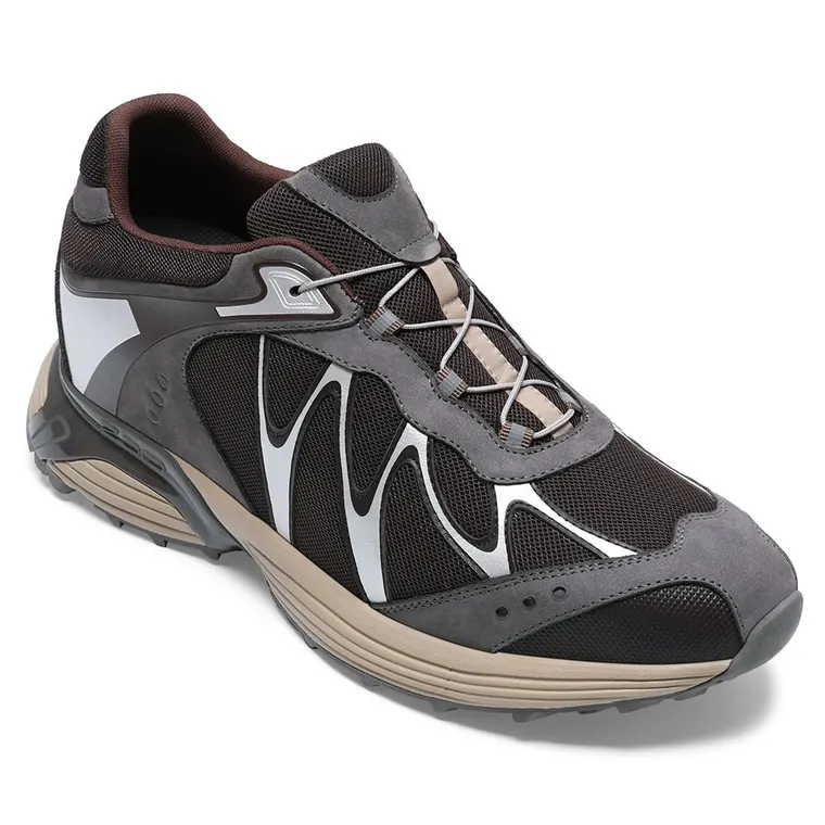 Height Increasing Shoes For Men | Brown Mesh Sport Shoes 7CM / 2.76 Inches