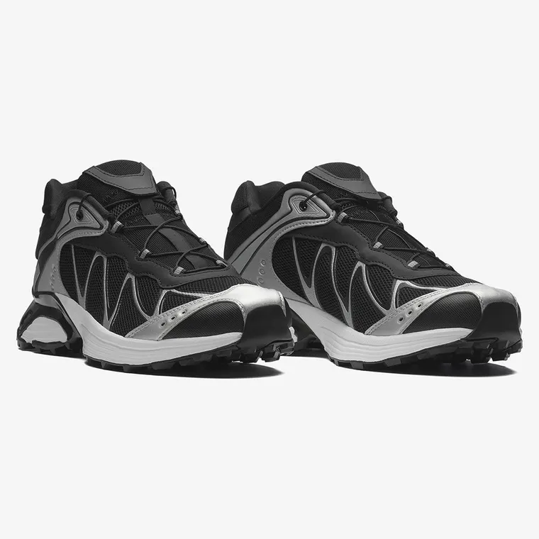 Men's Shoes With Higher Heels | Black Mesh Elevator Sneakers 7CM / 2.76 Inches