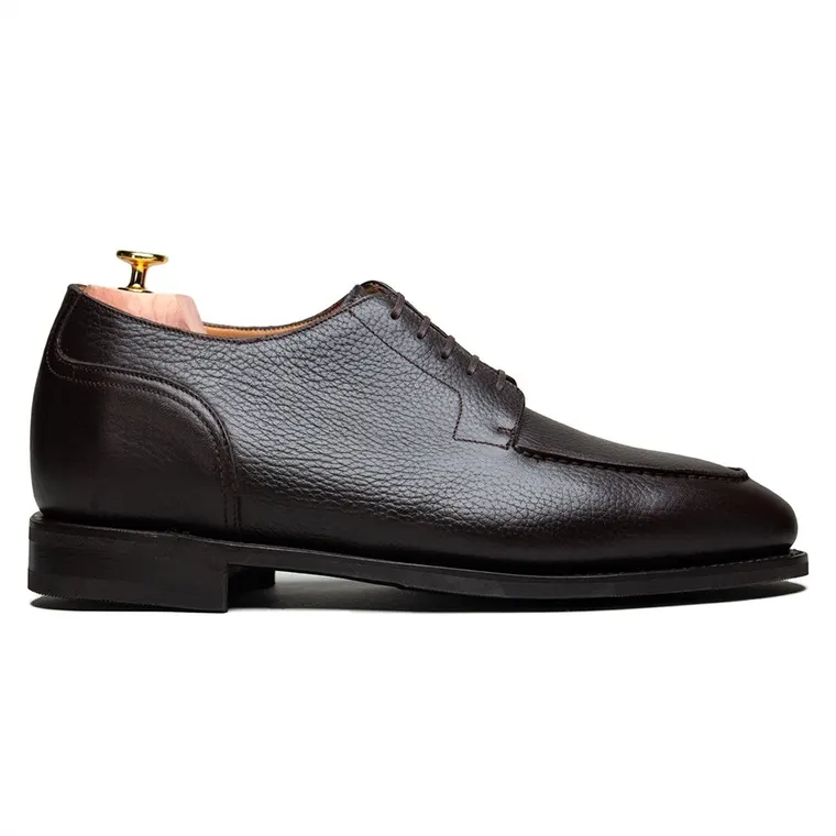 Height Increasing Dress Shoes | Dark Brown Calfskin Split-Toe Derby 6CM / 2.36 Inches