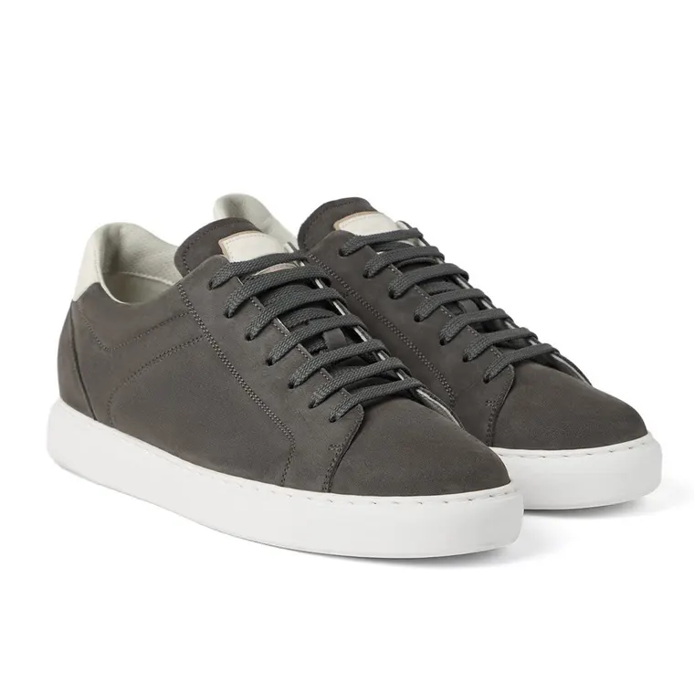 Elevator Sneakers for Men – Nubuck Calfskin Height Increasing Shoes 7CM / 2.76 Inches