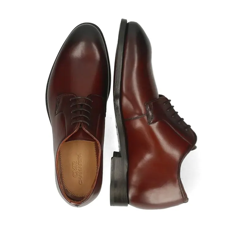 Elevator Shoes For Men - Brown Leather Handmade Formal Shoes 7CM / 2.76 Inches