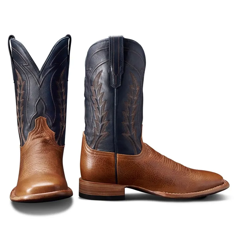 Height Increasing Boots For Men | Brown Leather Handmade Cowboy Boots 7CM / 2.76 Inches