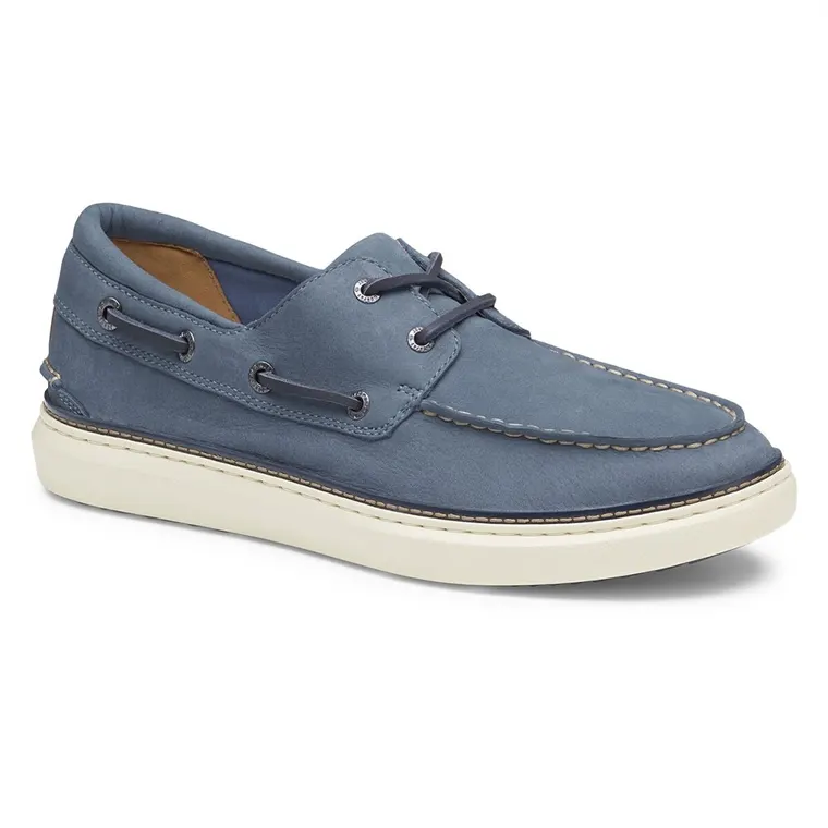 Height Enhancing Shoes For Men | Blue Nubuck Boat Shoes 6 CM / 2.36 Inches