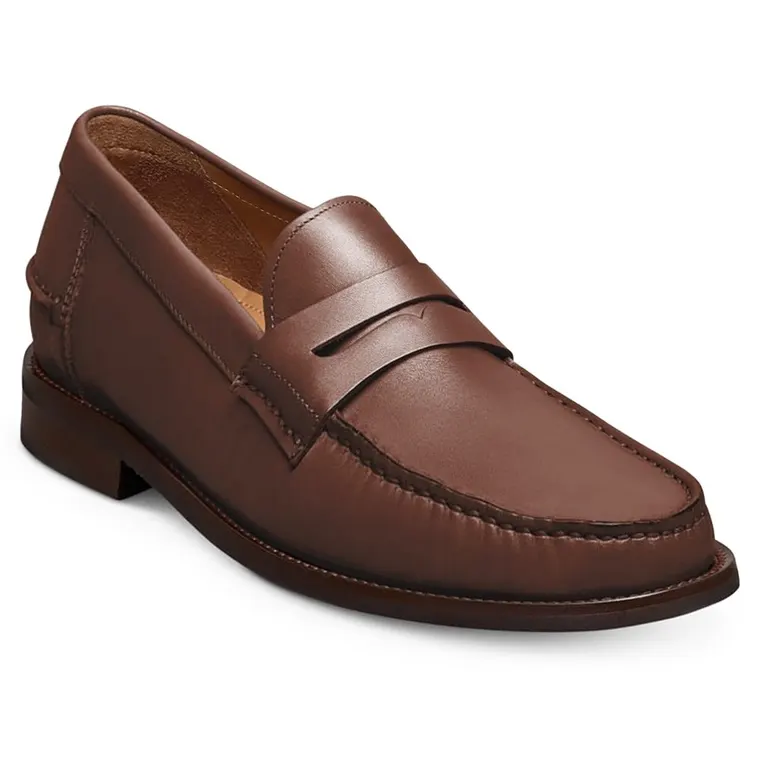 Height Boost Shoes Men | Dark Brown Leather Penny Loafers 5 CM / 1.95 Inches