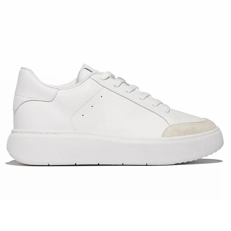 Women's Elevator Sneakers | White Leather Sneakers 7 CM / 2.76 Inches
