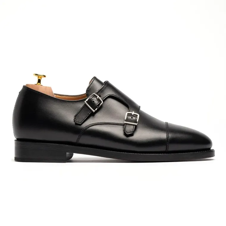 Men's Height Increasing Formal Shoes | Handcrafted Double Monkstrap 6CM / 2.36 Inches
