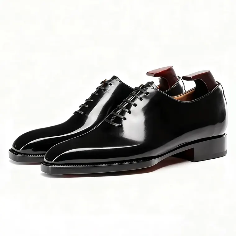 Men's Elevator Shoes 6CM / 2.36 Inches | Black Leather Goodyear Welted Oxford Shoes