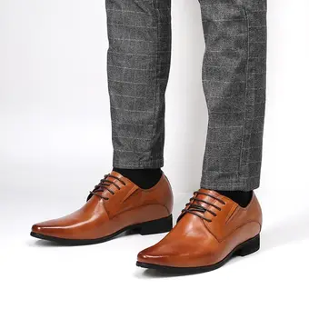 Tall Men Shoes Elevator Shoes for Men Height Increasing Shoes to Add Height 8 CM / 3.15 Inches