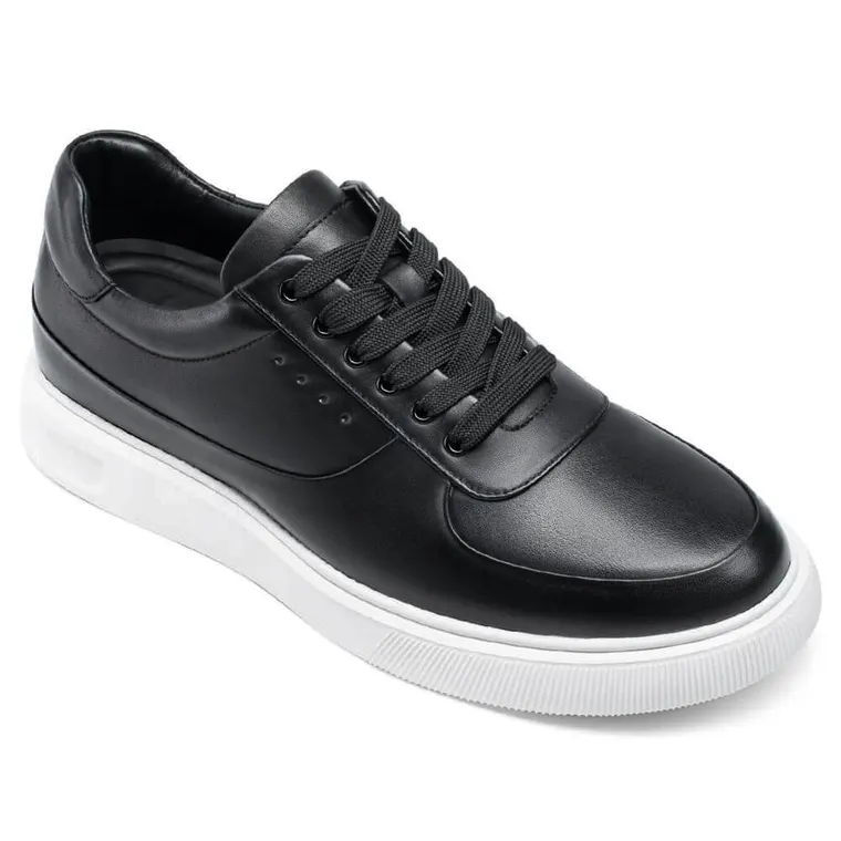 Height Elevator Shoes - Height Increasing Shoes For Men - Black Casual Sneakers 6 CM / 2.36 Inches