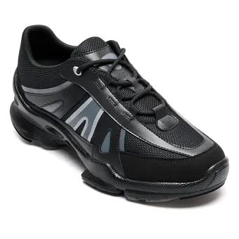 Height Increasing Sneakers for Men | Black Mesh High Heel Lift 7CM / 2.76 Inches