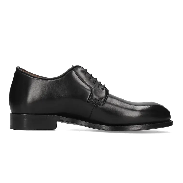 Men's Elevator Shoes - Black Leather Business Formal Shoes 7CM / 2.76 Inches