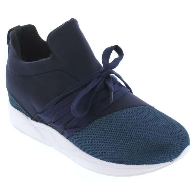 Deep Blue CALTO Lightweight High-Top Sneakers - Three Inches - H7197