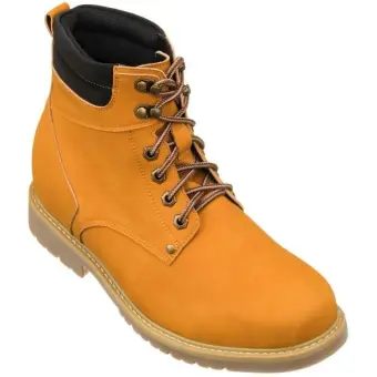 CALTO - K8821 - 3.2 Inches Taller (Nubuck Camel) - Work Style Boot