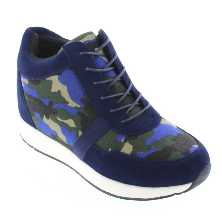 CALTO - H2242 - 3.2 Inches Taller (Camo Navy Canvas) - Lightweight