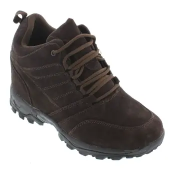 CALTO - H0031 - 4 Inches Taller (Dark Brown) - Hiking Style Boots