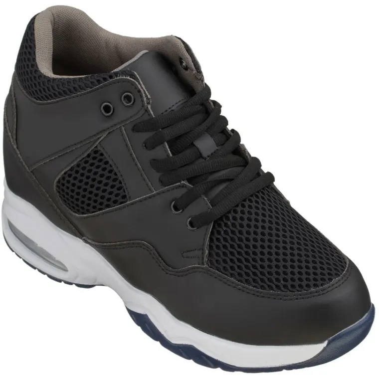 CALTO Black Elevator Sneakers - 3.4 Inches - H329082