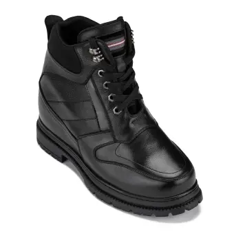 CALDEN Black 5.2" Taller Men's Elevator Boots K881805