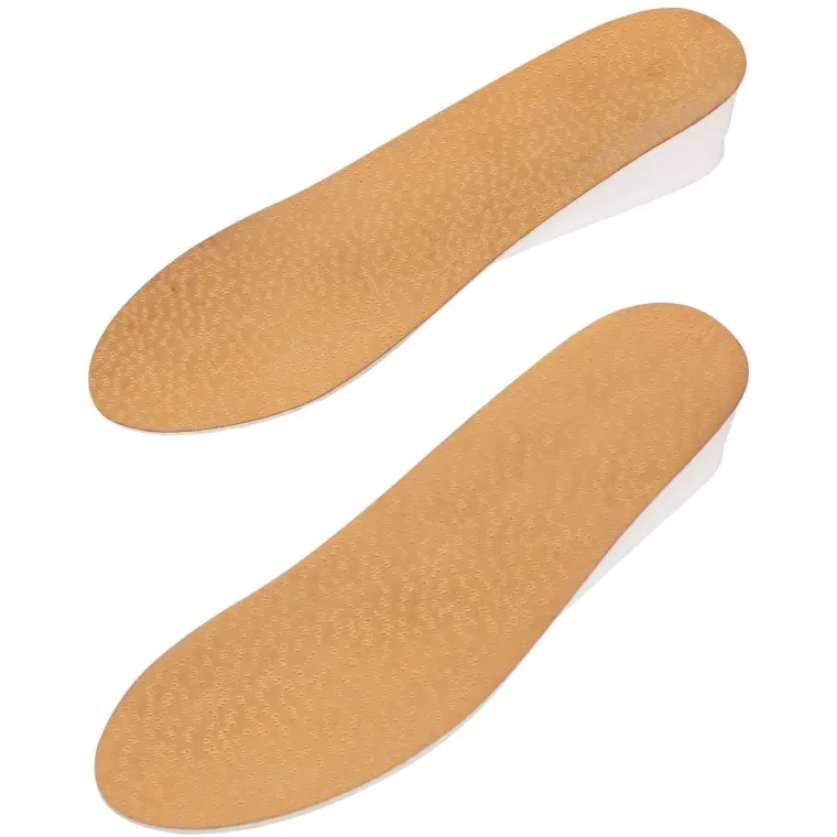 Natural Sheepskin Leather Adjustable Height Increase Elevator Insoles - Adjustable 3.8 cm | 1.5 inch Taller - IK306