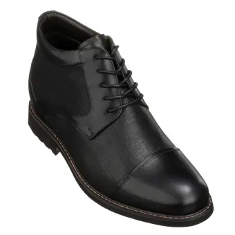 TOTO - Y41088 - 3.2 Inches Black Leather Boots