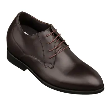 TOTO - K8009 - 3.6 Inches Taller (Coffee Brown) - Dress Oxford
