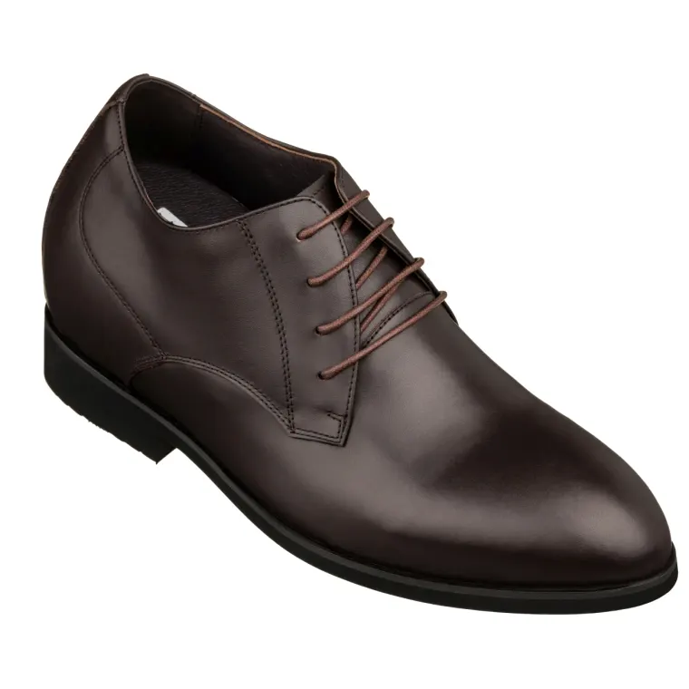 TOTO - K8009 - 3.6 Inches Taller (Coffee Brown) - Dress Oxford