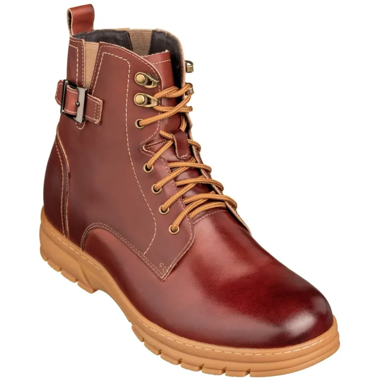 TOTO - K16206 - 2.8 Inches Taller (Cordovan Dark Brown) - High Top Boots