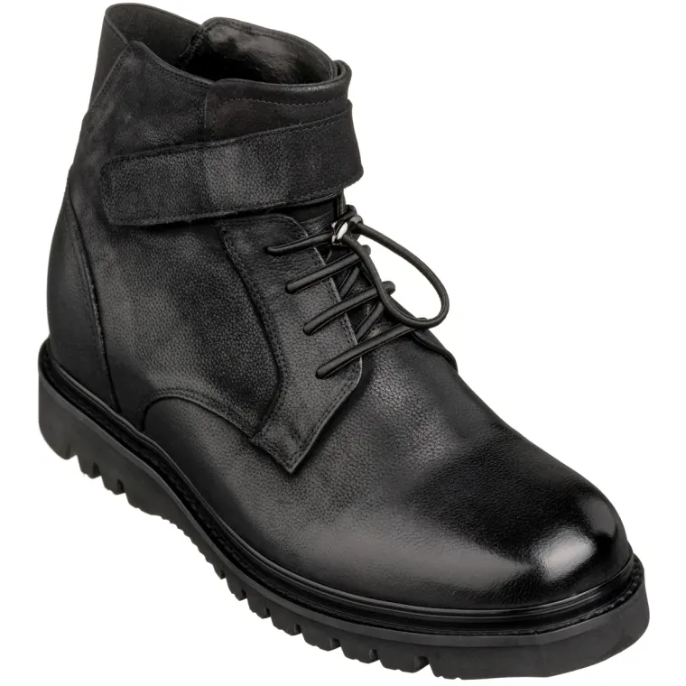 CALTO - K83114 - 3.2 Inches Taller (Black) - Casual Boots