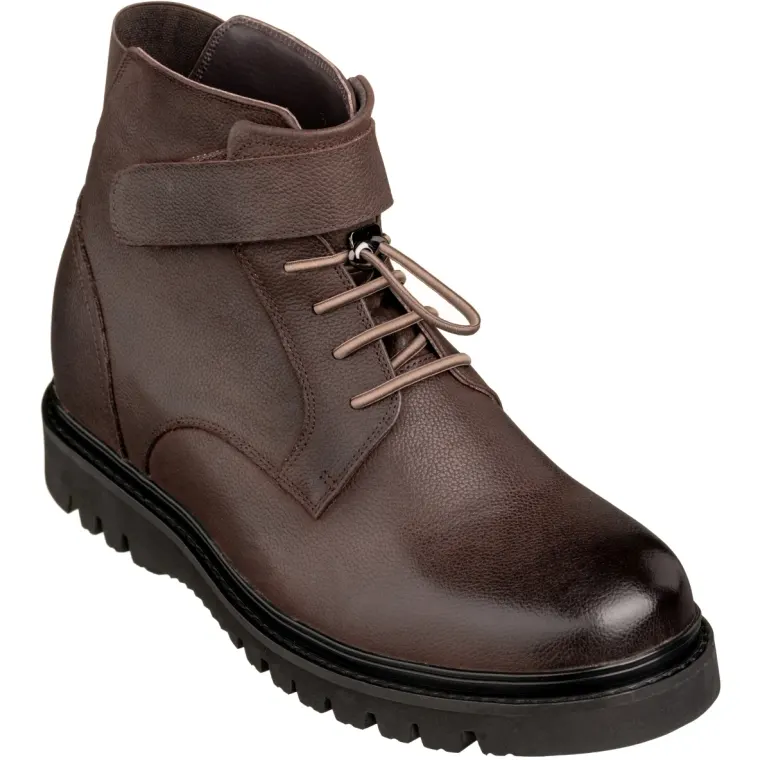 CALTO - K83115 - 3.2 Inches Taller (Dark Brown) - Casual Boots