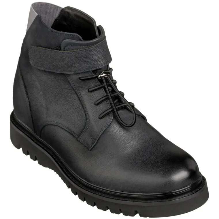 CALTO - K83116 - 3.2 Inches Taller (Dark Blue) - Casual Boots