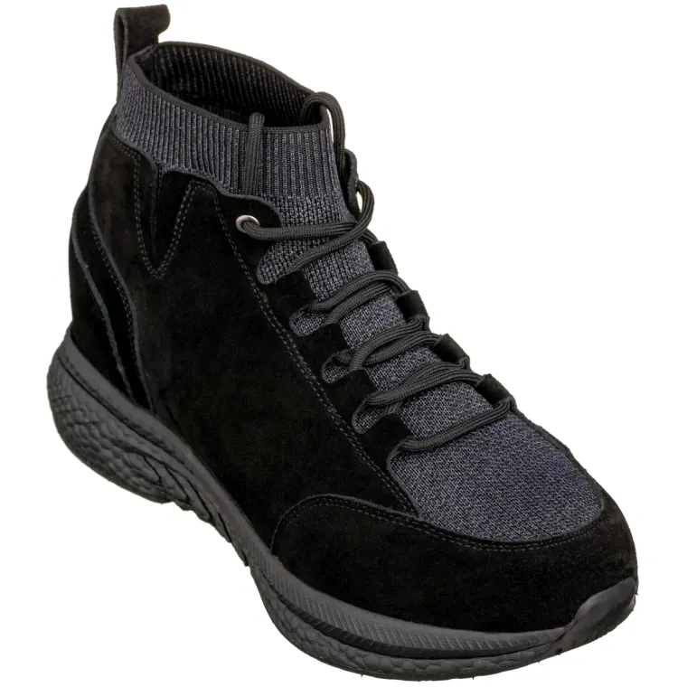 CALTO - S23201 - 3 Inches Taller (Black) - Sneakers