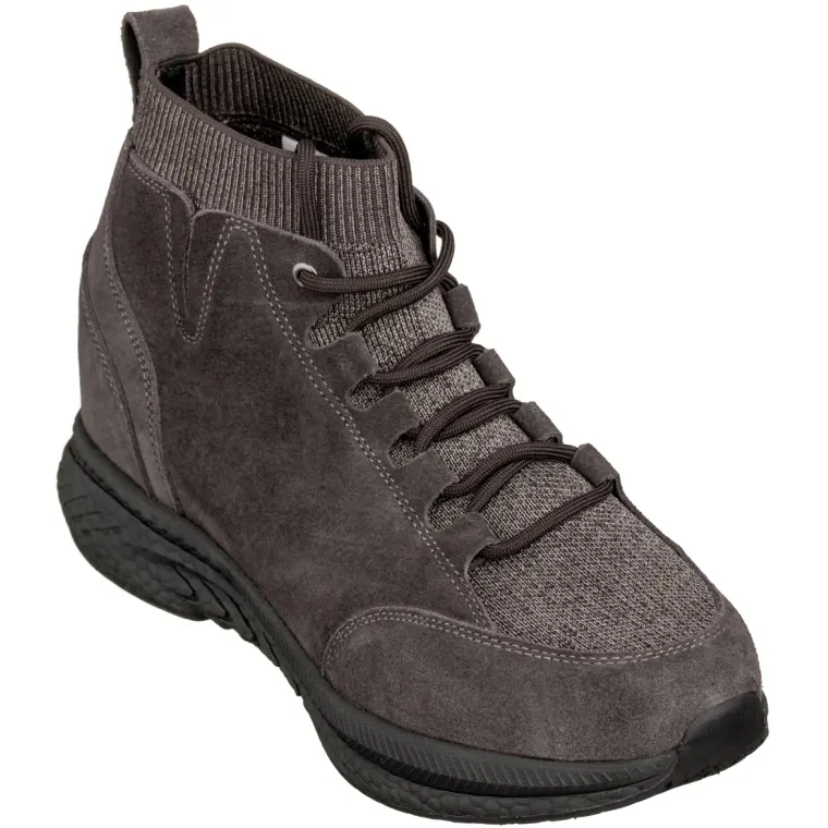 CALTO - S23203 - 3 Inches Taller (Dark Brown) - Sneakers