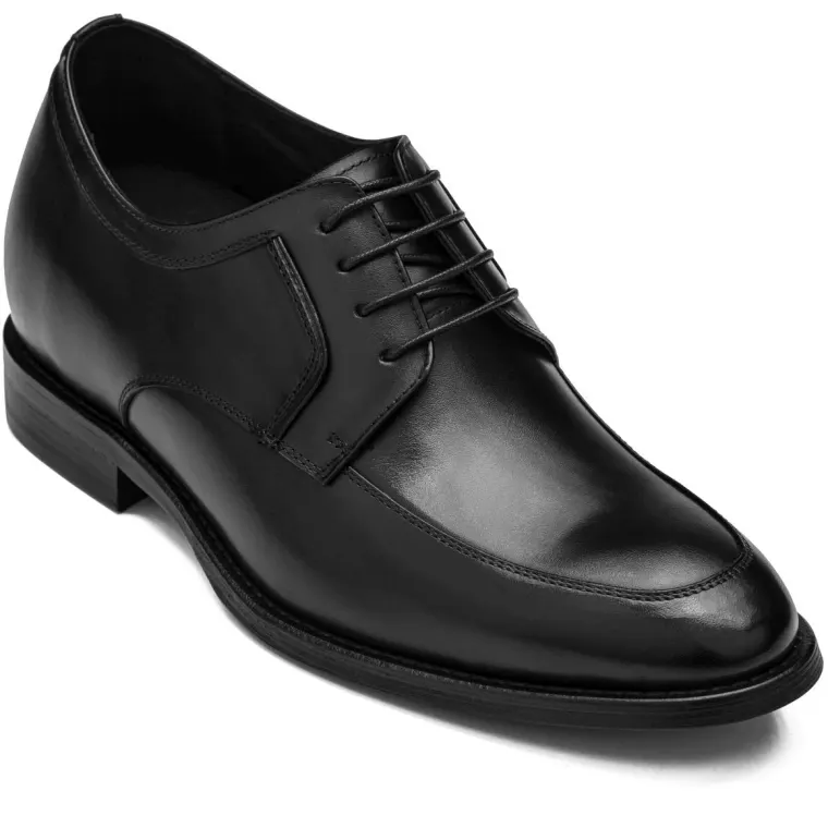 CALTO - Y7425 - 2.8 Inches Taller (Midnight Black) - Dress Oxford