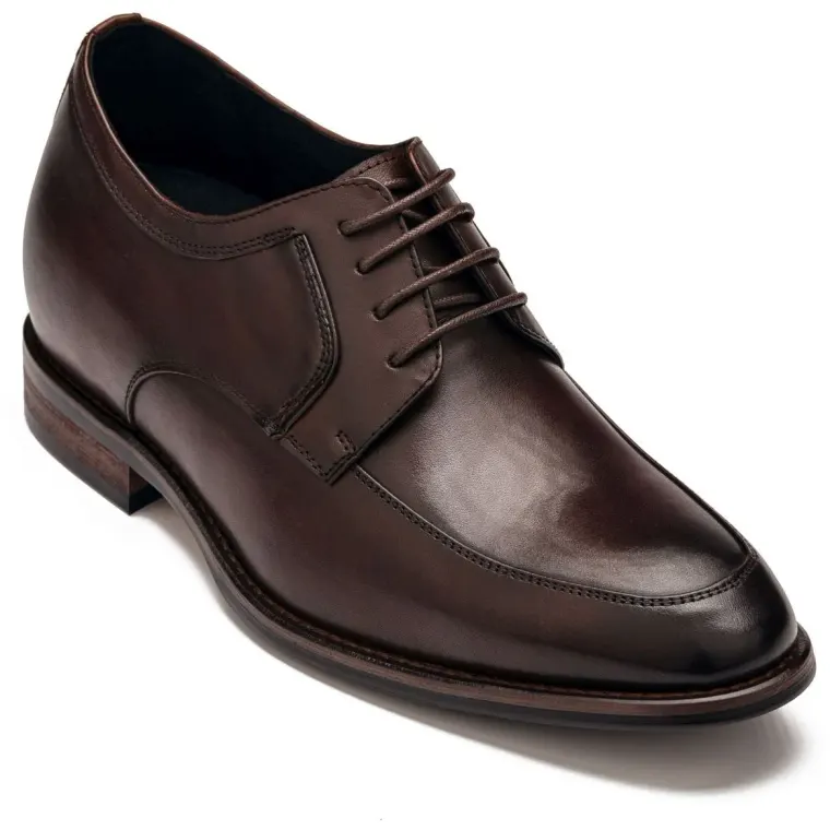 CALTO - Y7426 - 2.8 Inches Taller (Chocolate Brown) - Dress Oxford