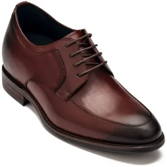 CALTO - Y7427 - 2.8 Inches Taller (Rust Brown) - Dress Oxford