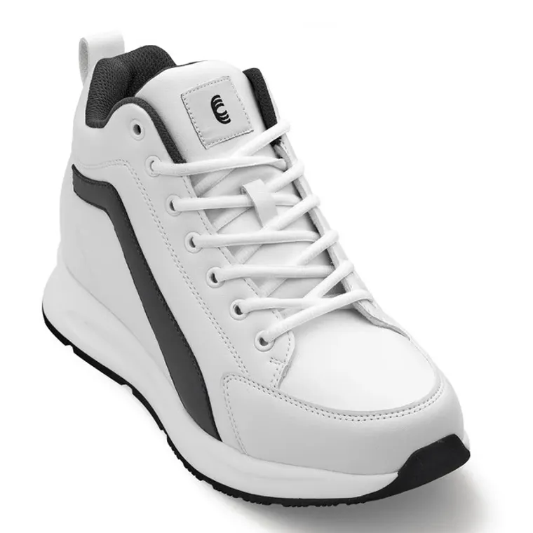 CALTO - S23305 - 3.2 Inches Taller (White) - Sneakers