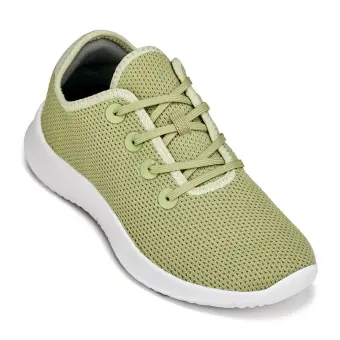 CALTO - Q405 - 2.4 Inches Taller (Pale Lime) - Ultra Lightweight Knitted Sneakers