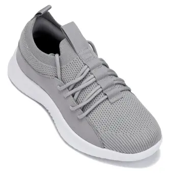 CALTO - Q134 - 2.4 Inches Taller (Light Gray/White Sole) - Ultra Lightweight Sneakers
