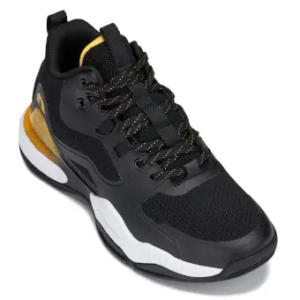 CALTO - Q391 - 3 Inches Taller (Black/Orange) - Basketball High-Top Sneakers