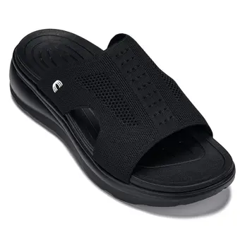 CALTO - X1657 - 2 Inches Taller (Black/Knitted Black)