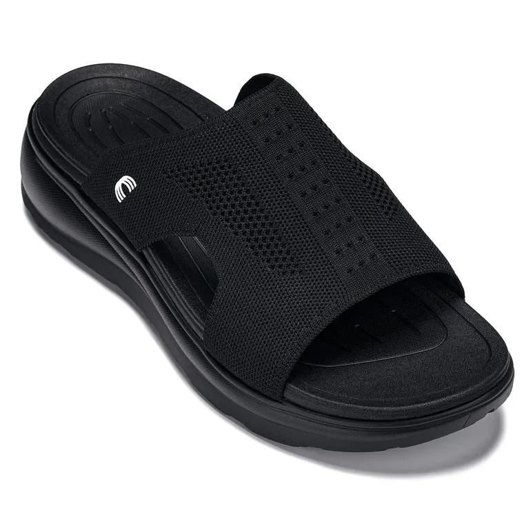 CALTO - X1657 - 2 Inches Taller (Black/Knitted Black)