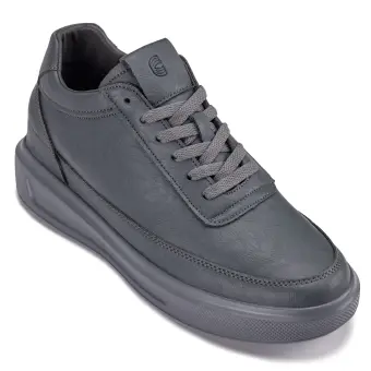CALTO - X1649 - 2.8 Inches Taller (Iron Grey) - Lightweight Sneakers
