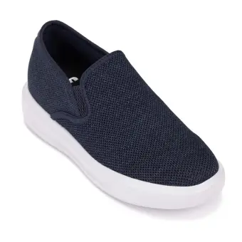 CALTO - X2781 - 2.8 Inches Taller (Navy/Grey Sole) - Lightweight Sneaker Loafers