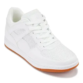 CALTO - S2531 - 2.2 Inches Taller (White) with Gum Sole - Contemporary Casual Sneaker