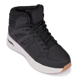 CALTO - S23411 - 3.2 Inches Taller (Black/Grey Sole) - High-Top Height-Boosting Sneaker