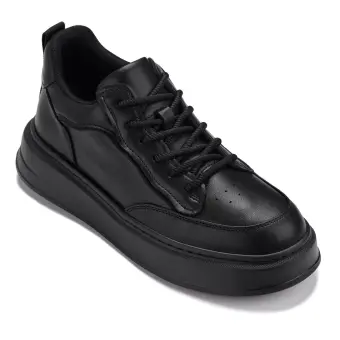 CALTO - Q430 - 2.6 Inches Taller Lightweight (Black/Black Sole) - Chunky Sole Sneakers